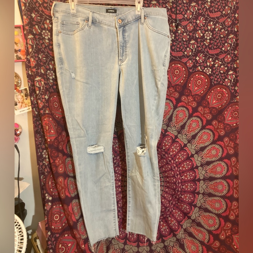 NWOT- Express Light Blue Women's Jeans